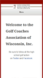 Mobile Screenshot of golfcoacheswi.org